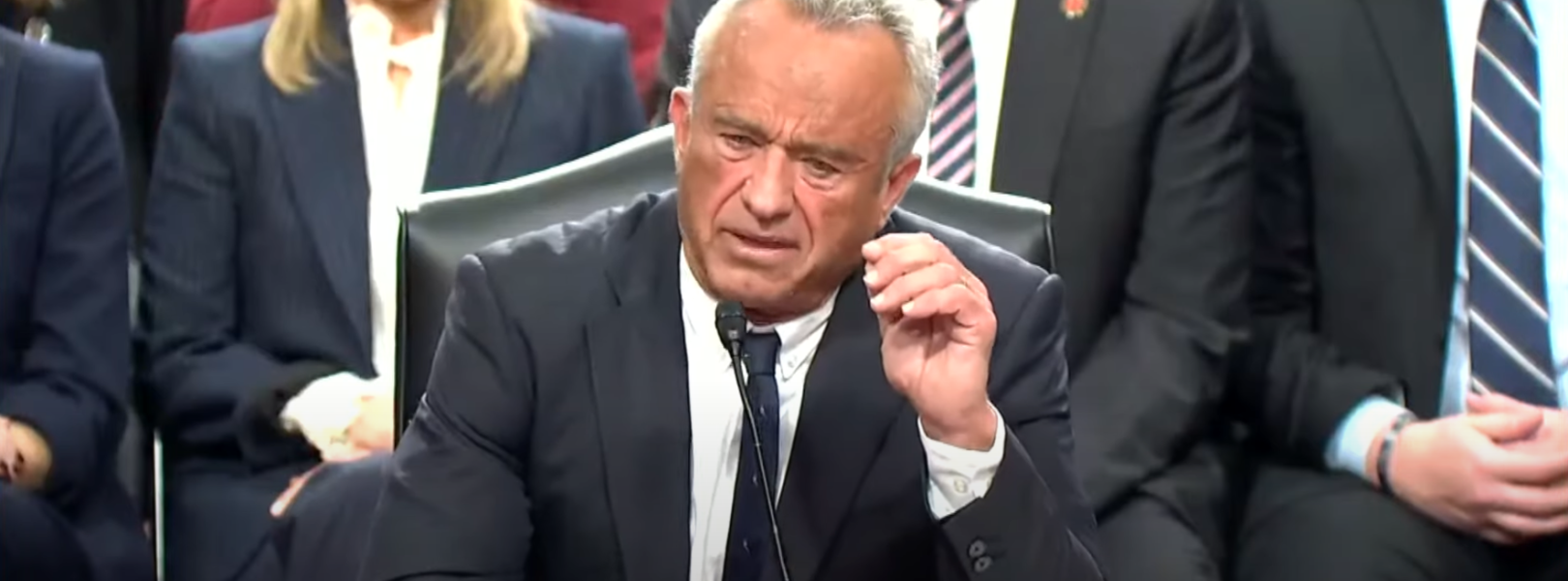 Robert F Kennedy Jr testifying at hearing