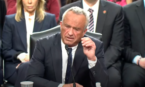 Robert F Kennedy Jr testifying at hearing