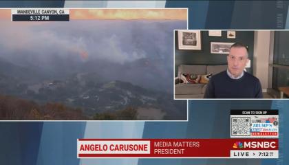 Angelo Carusone on MSNBC on January 11, 2025