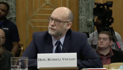 Russ Vought testifying before Congress