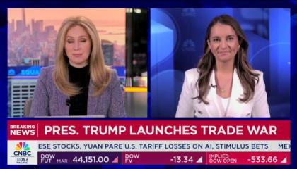 CNBC host Becky Quick and correspondent Megan Cassella