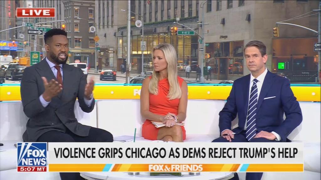 Screenshot from Fox News' Fox & Friends, 9/2/25 re Chicago crime